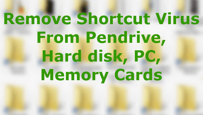 remove shortcut from pendrive