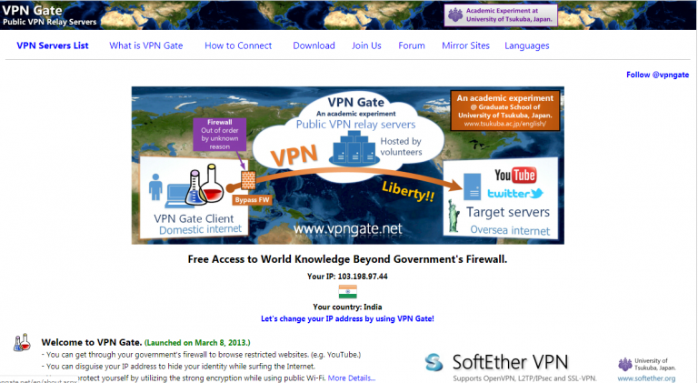 softether vpn client manager how to use for korea